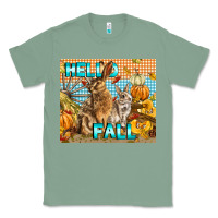 Sage Hello Fall Rabbit Classic Tee - LillyAllenDesigns