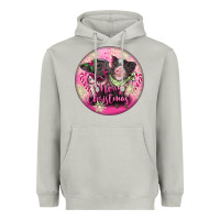 Moon Dust Pink Merry Christmas Pig Heavyweight Hoodie - FaDigitalArtStudio