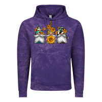 Cloud Purple western sunflowers gnomes Vintage Hoodie - Jasminsmagicworld