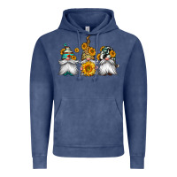 Vintage Denim western sunflowers gnomes Vintage Hoodie - Jasminsmagicworld