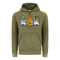 Vintage Olive western sunflowers gnomes Vintage Hoodie - Jasminsmagicworld