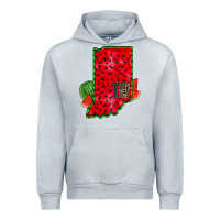 Heather Grey indiana watermelon Urban Hoodie - RacoonDesign
