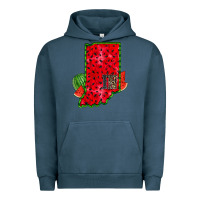 Pigment Midnight Navy indiana watermelon Urban Hoodie - RacoonDesign