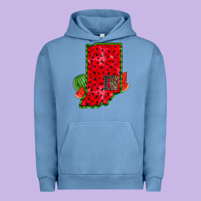 Indiana Watermelon Urban Hoodie Designed By Racoondesign