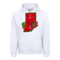 White indiana watermelon Urban Hoodie - RacoonDesign