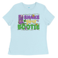 Baby Blue shake your bootie Ladies Tee - MaliasSmallBusiness