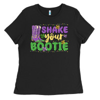 Black shake your bootie Ladies Tee - MaliasSmallBusiness