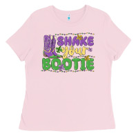 Bubblegum Pink shake your bootie Ladies Tee - MaliasSmallBusiness
