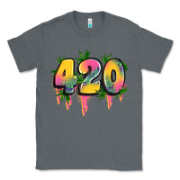 Charcoal Heather 420 cannabis Classic Tee - Artiststas