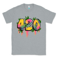 Heather Grey 420 cannabis Classic Tee - Artiststas