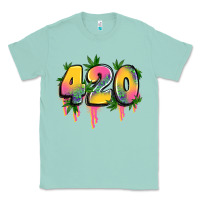 Seafoam 420 cannabis Classic Tee - Artiststas