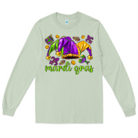 Matcha Mardi Gras with jester Long Sleeve Tee - NancyCooperArtShop