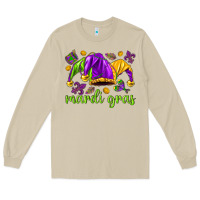 Mushroom Mardi Gras with jester Long Sleeve Tee - NancyCooperArtShop