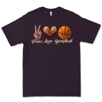 Plum peace love basketball Premium Tee - JahusDesignShop
