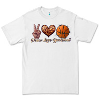 White peace love basketball Premium Tee - JahusDesignShop
