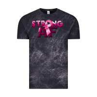 Cloud Black strong af breast cancer Vintage Tee - BarkalooDesign