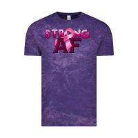 Cloud Purple strong af breast cancer Vintage Tee - BarkalooDesign