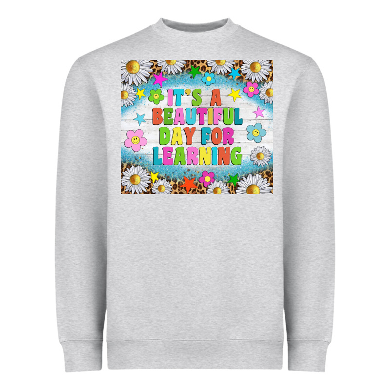 It's A Beautiful Day For Learning Tumblr Heavyweight Sweatshirt by TumblerDesignByShophia | Teevron