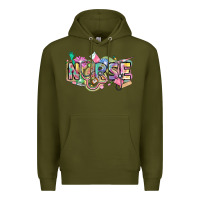 Army Green Nurse Premium Hoodie - FaDigitalArtStudio