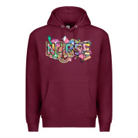 Burgundy Nurse Premium Hoodie - FaDigitalArtStudio