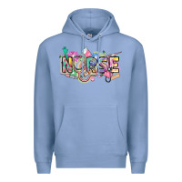 Colony Blue Nurse Premium Hoodie - FaDigitalArtStudio