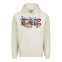 Oatmeal Heather Nurse Premium Hoodie - FaDigitalArtStudio