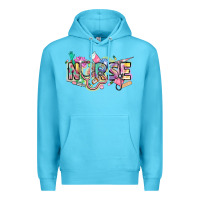 Ocean Blue Nurse Premium Hoodie - FaDigitalArtStudio