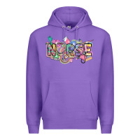 Purple Nurse Premium Hoodie - FaDigitalArtStudio