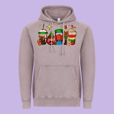 Nutcracker Coffee Vintage Hoodie Designed By Jasminsmagicworld