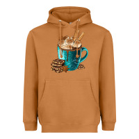 Meerkat Chocolate And Coffee Heavyweight Hoodie - FaDigitalArtStudio