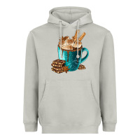 Moon Dust Chocolate And Coffee Heavyweight Hoodie - FaDigitalArtStudio