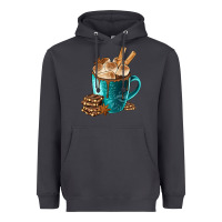 Smoke Chocolate And Coffee Heavyweight Hoodie - FaDigitalArtStudio