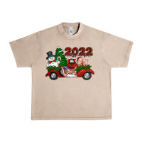 French Oak happy new year 2022 christmas truck with american flag Urban Heavy Tee - Jasminsmagicworld