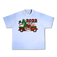 Grape Ice happy new year 2022 christmas truck with american flag Urban Heavy Tee - Jasminsmagicworld