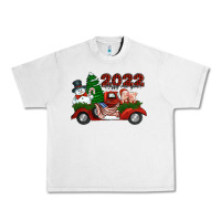 Lunar Rock happy new year 2022 christmas truck with american flag Urban Heavy Tee - Jasminsmagicworld