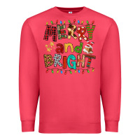 Cardinal Merry And Bright Premium Sweatshirt - FaDigitalArtStudio