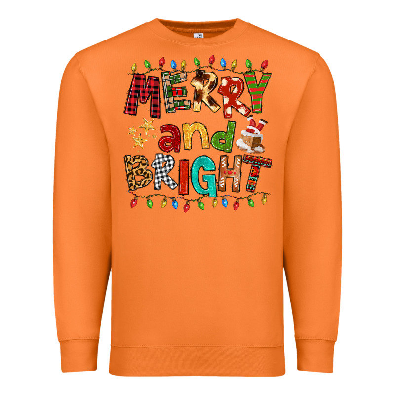 Merry And Bright Premium Sweatshirt by FaDigitalArtStudio | Teevron