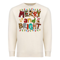 Sandshell Merry And Bright Premium Sweatshirt - FaDigitalArtStudio