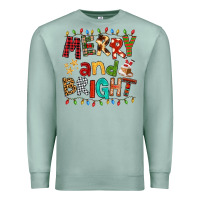 Seafoam Merry And Bright Premium Sweatshirt - FaDigitalArtStudio