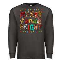Smoke Merry And Bright Premium Sweatshirt - FaDigitalArtStudio