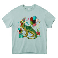 Arona party t rex Heavy Core Tee - MaliasSmallBusiness