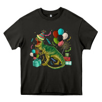 Asphalt party t rex Heavy Core Tee - MaliasSmallBusiness