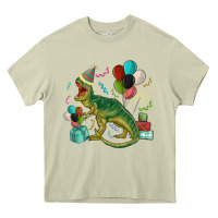 Mossy party t rex Heavy Core Tee - MaliasSmallBusiness