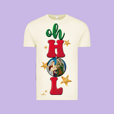 Oh Holy Night Vintage Tee Designed By Barkaloodesign