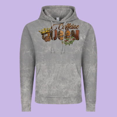 Caffeine Queen Vintage Hoodie Designed By Barkaloodesign