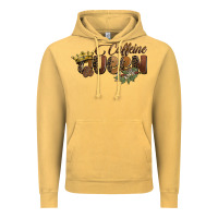 Vintage Mustard caffeine queen Vintage Hoodie - BarkalooDesign