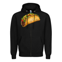 Black Taco Zipper Hoodie - FaDigitalArtStudio