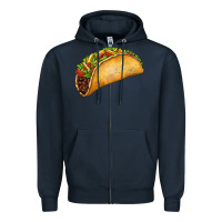 Navy Taco Zipper Hoodie - FaDigitalArtStudio
