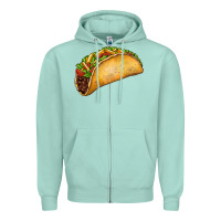 Seafoam Taco Zipper Hoodie - FaDigitalArtStudio