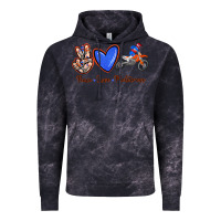 Cloud Black Peace Love Motocross Vintage Hoodie - RanaPortraitStore